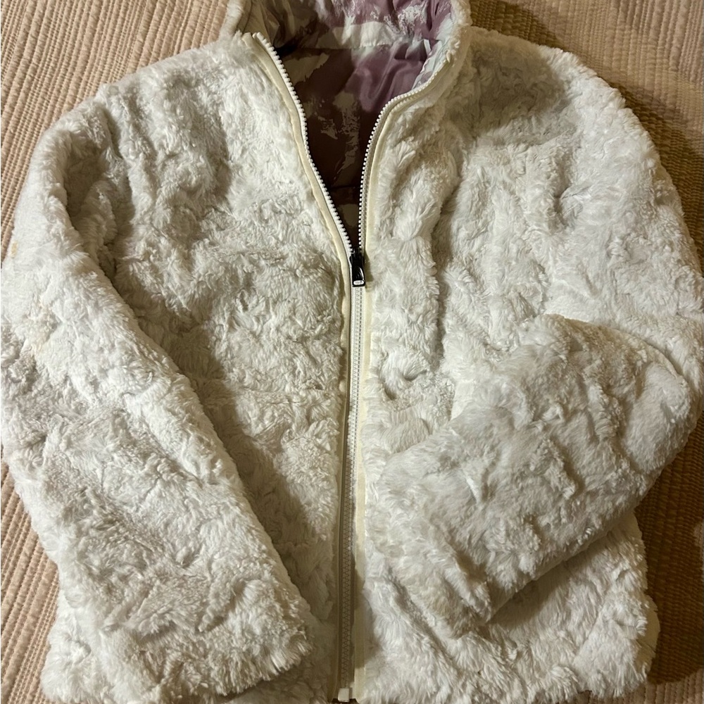 Cozy White Kids Jacket